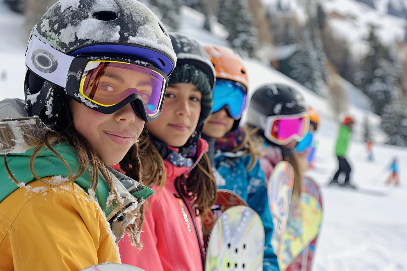 Chicas en la nieve